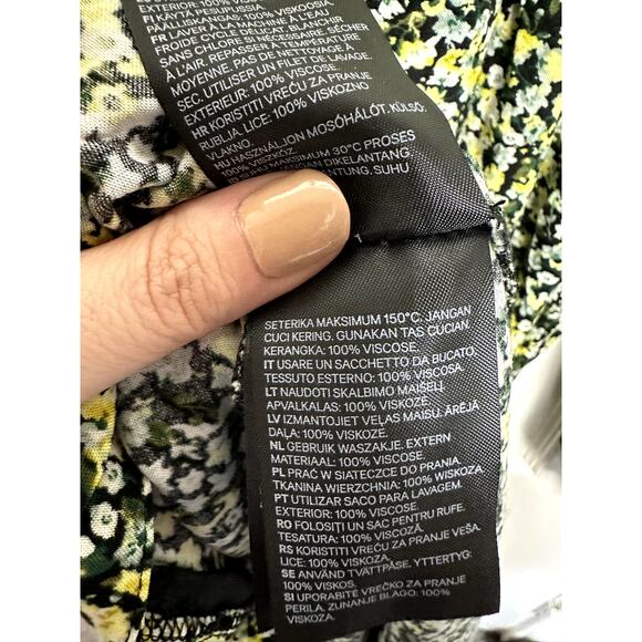 H&M Large Long Sleeve Floral Midi Dress - Picture 3 of 4